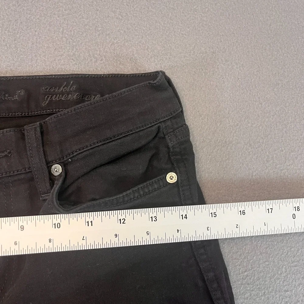 7 For All Mankind High‎ Waist Ankle Gwenevere Skinny Jeans Black Womens 28W X 26